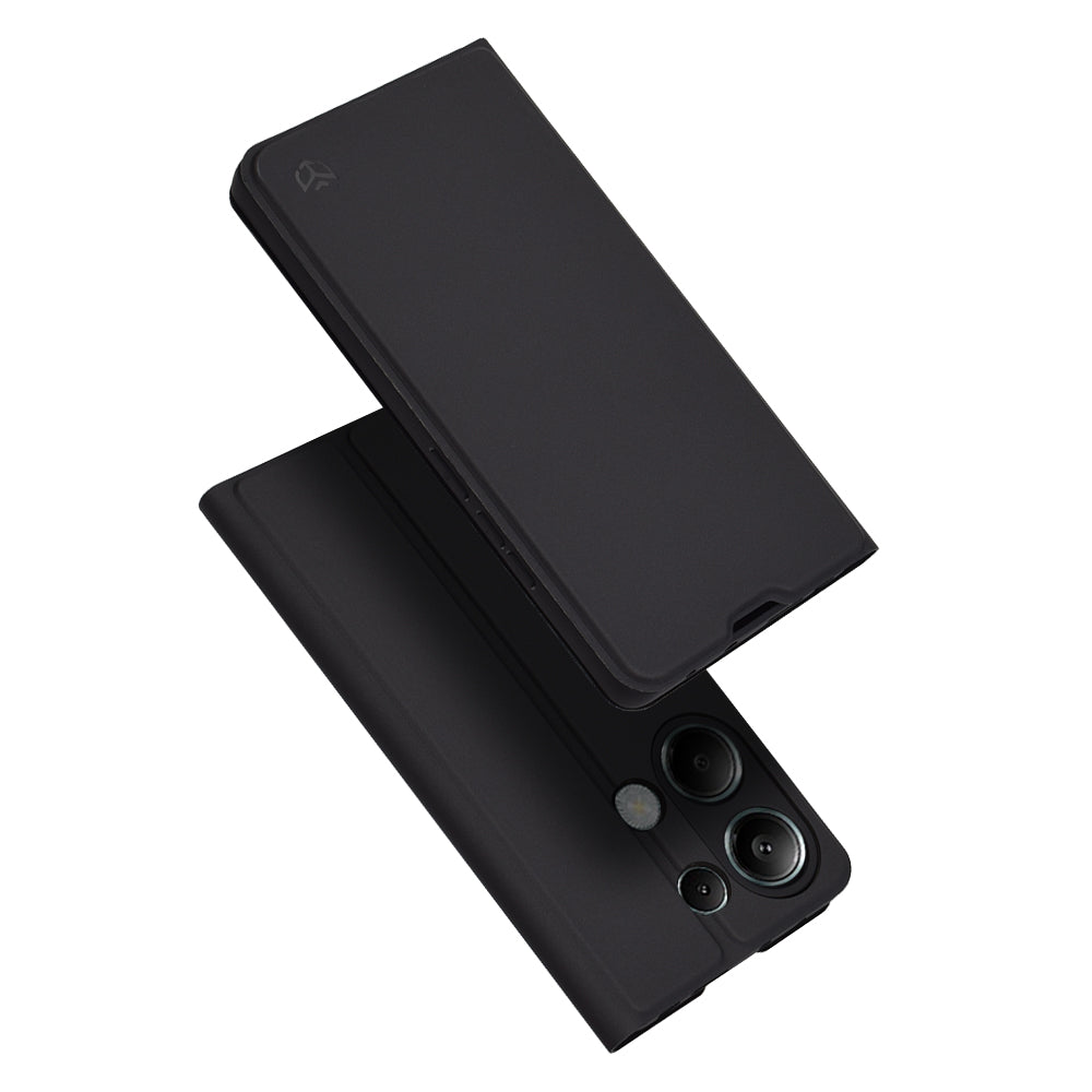Coque pour Xiaomi Redmi Note 13 Pro 4G / Poco M6 Pro 4G, Techsuit, Magskin Book, Noire