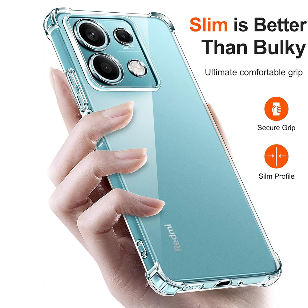 Coque pour Xiaomi Redmi Note 13 Pro 4G / Poco M6 Pro 4G, Techsuit, Antichoc Claire, Transparente