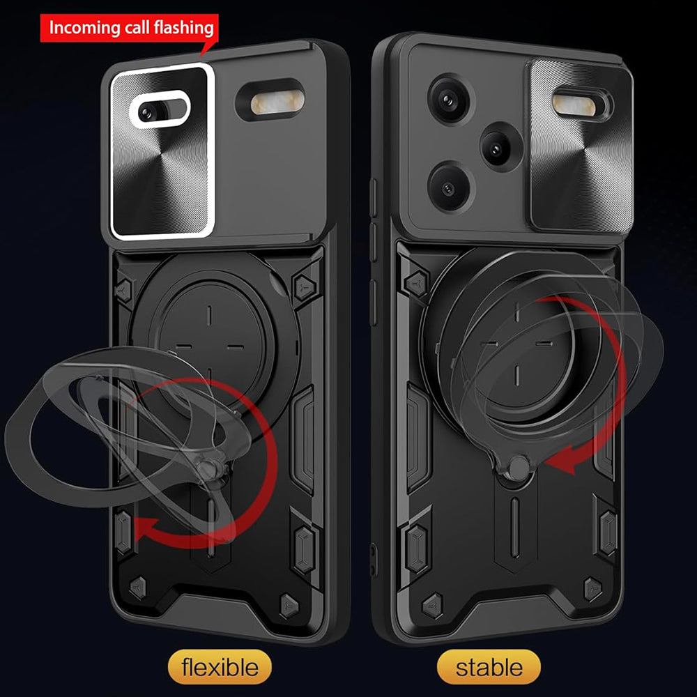 Coque pour Xiaomi Redmi Note 13 Pro+, Techsuit, CamGuard Pro, Noire