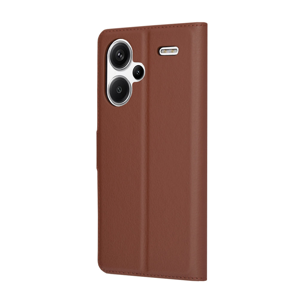 Coque pour Xiaomi Redmi Note 13 Pro+, Techsuit, Leather Folio, Marron