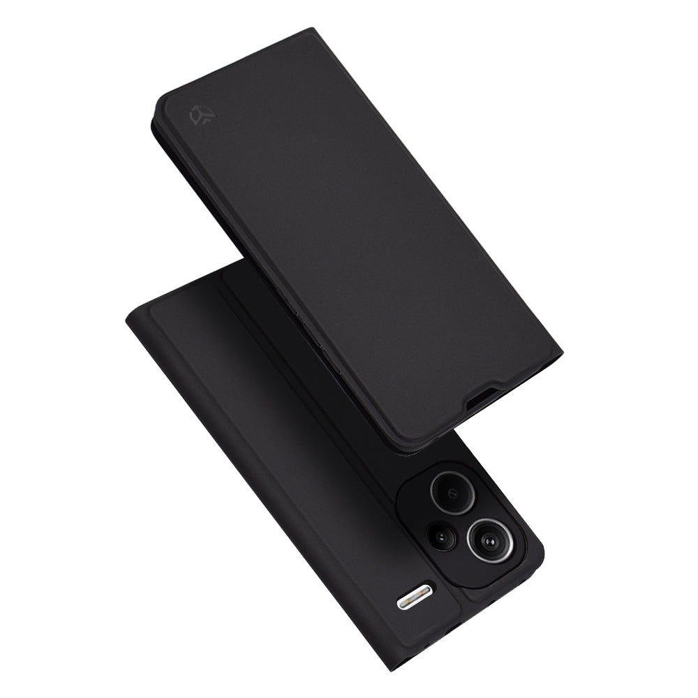 Coque pour Xiaomi Redmi Note 13 Pro+, Techsuit, Magskin Book, Noire