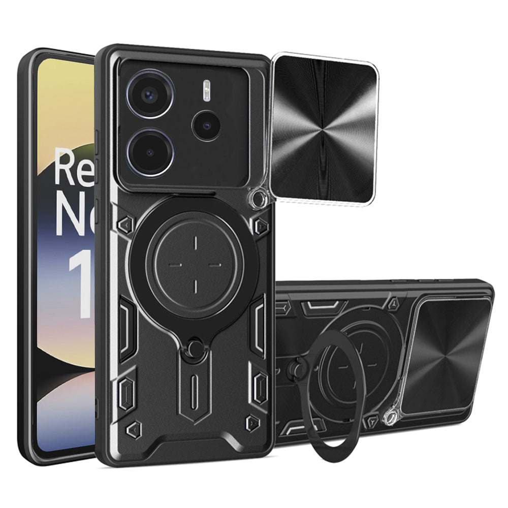 Coque pour Xiaomi Redmi Note 14 4G (Standard), Techsuit, CamGuard Pro, Noire