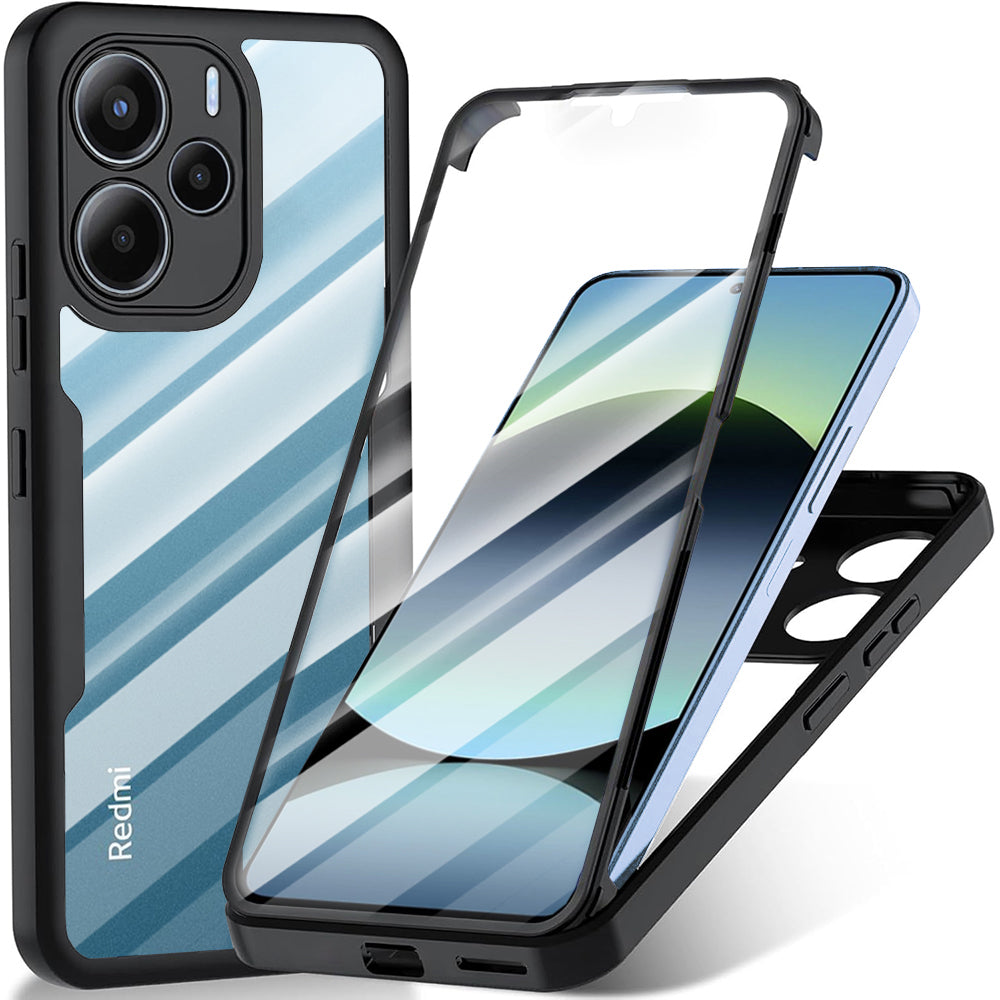 Coque pour Xiaomi Redmi Note 14 4G (Standard), Techsuit, ColorVerse 360, Noire
