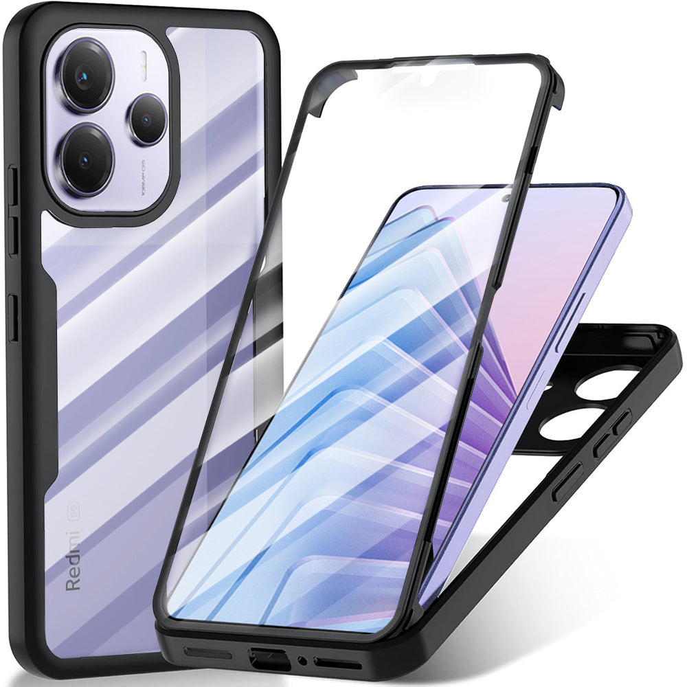 Coque pour Xiaomi Redmi Note 14 5G, Techsuit, ColorVerse 360, Noire
