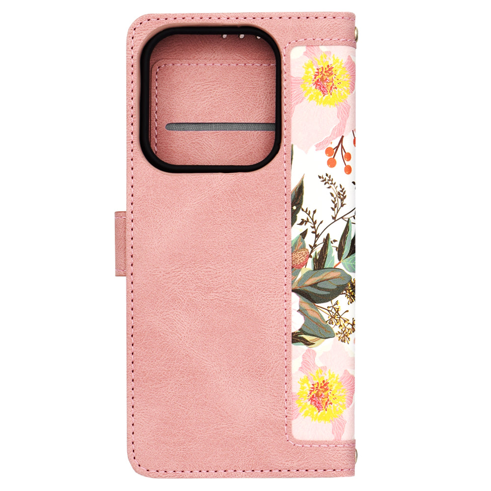 Coque pour Xiaomi Redmi Note 14 5G, Techsuit, FlipCraft, Rose