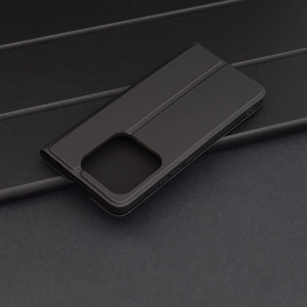Coque pour Xiaomi Redmi Note 14 5G, Techsuit, Magskin Book, Noire