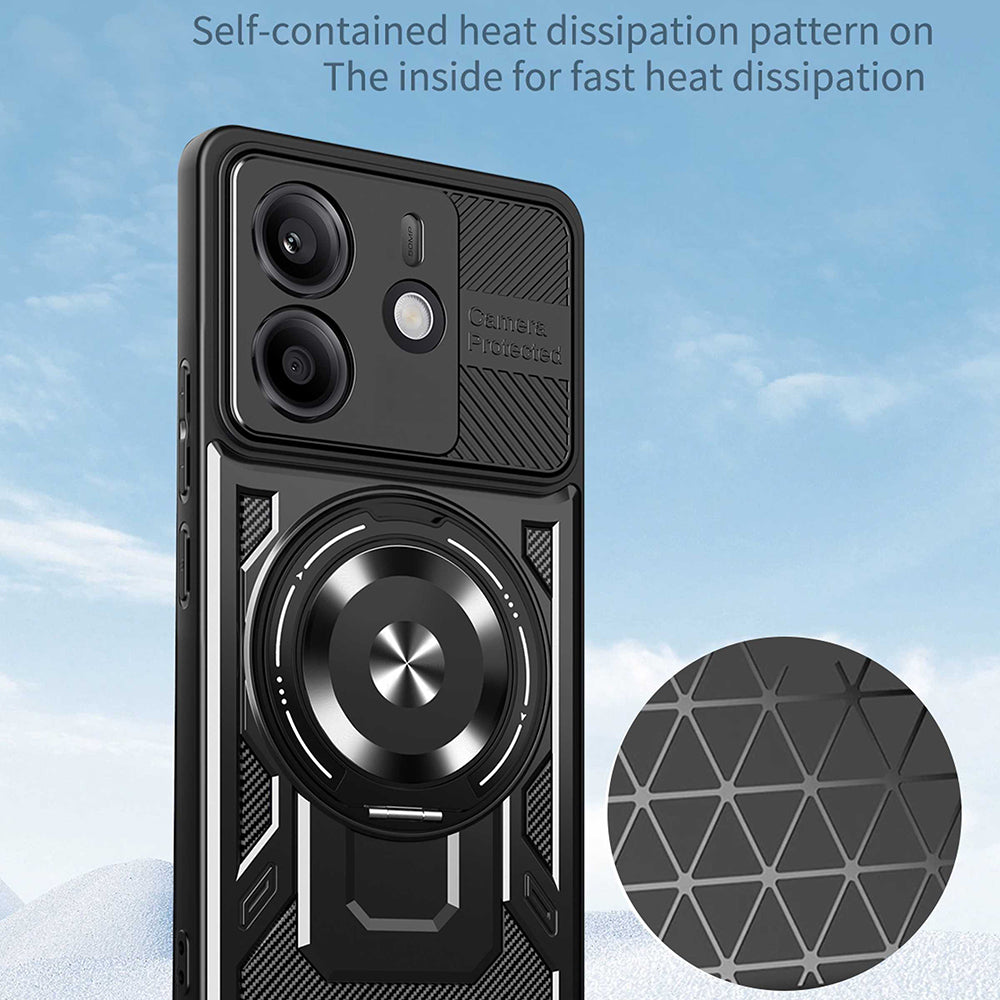 Coque pour Xiaomi Redmi Note 14 5G, Techsuit, RuggedCam, Bleue