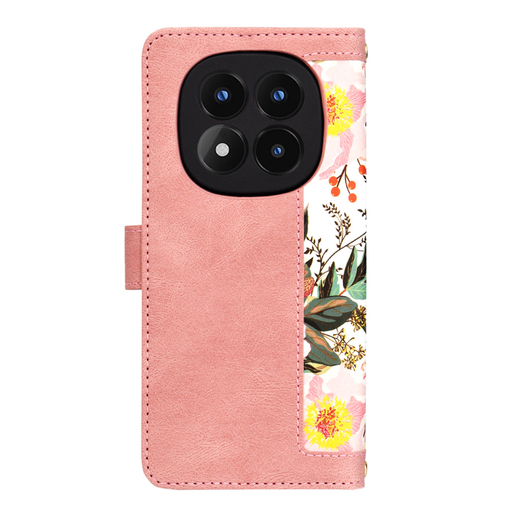Coque pour Xiaomi Redmi Note 14 Pro 4G, Techsuit, FlipCraft, Rose