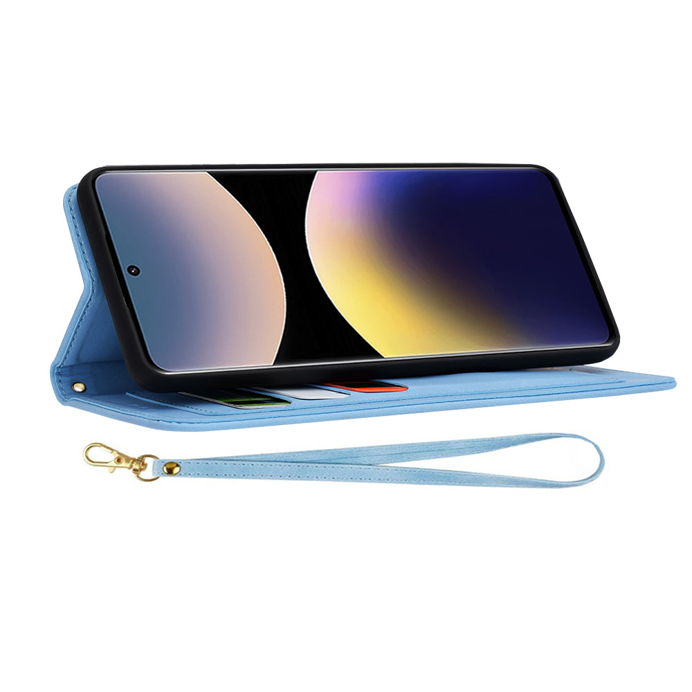 Coque pour Xiaomi Redmi Note 14 Pro+ 5G, Techsuit, FlipCraft, Bleu