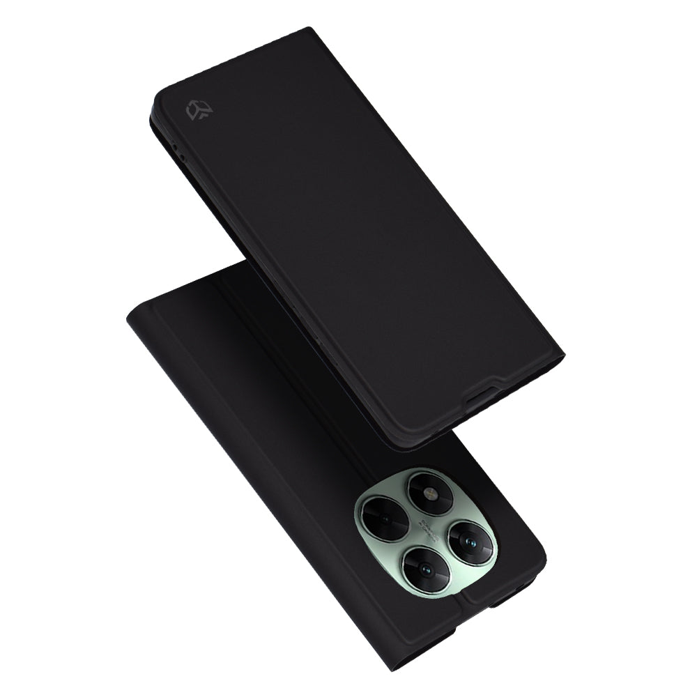 Coque pour Xiaomi Redmi Note 14 Pro+ 5G, Techsuit, Magskin Book, Noire