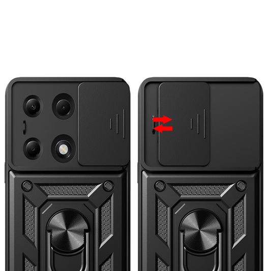 Hoesje voor Xiaomi Redmi Note 14S / Note 13 Pro 4G / Poco M6 Pro 4G, Techsuit, CamShield, Blauw