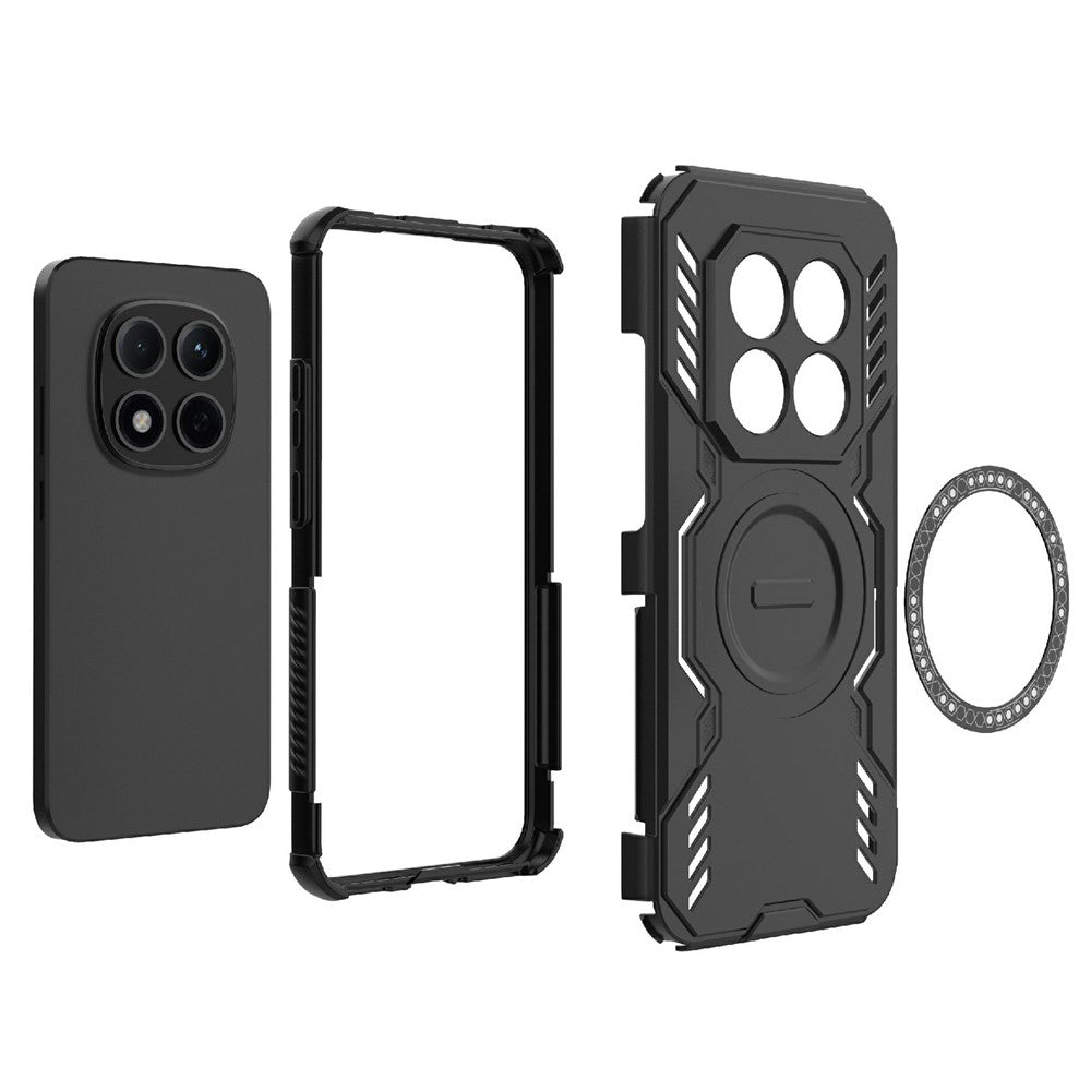 Étui MagSafe pour Xiaomi Redmi Note 15 Pro 5G, Techsuit, ArmorMag, Noir