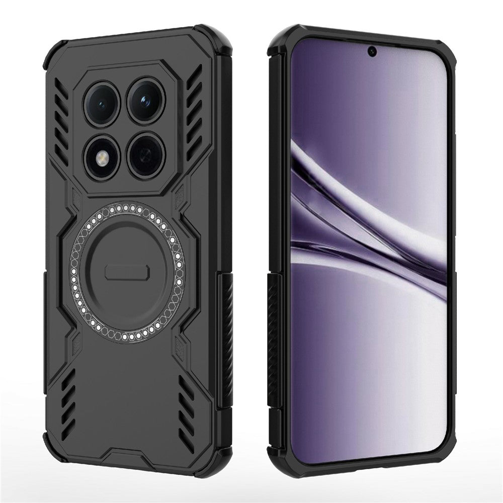 Étui MagSafe pour Xiaomi Redmi Note 15 Pro 5G, Techsuit, ArmorMag, Noir