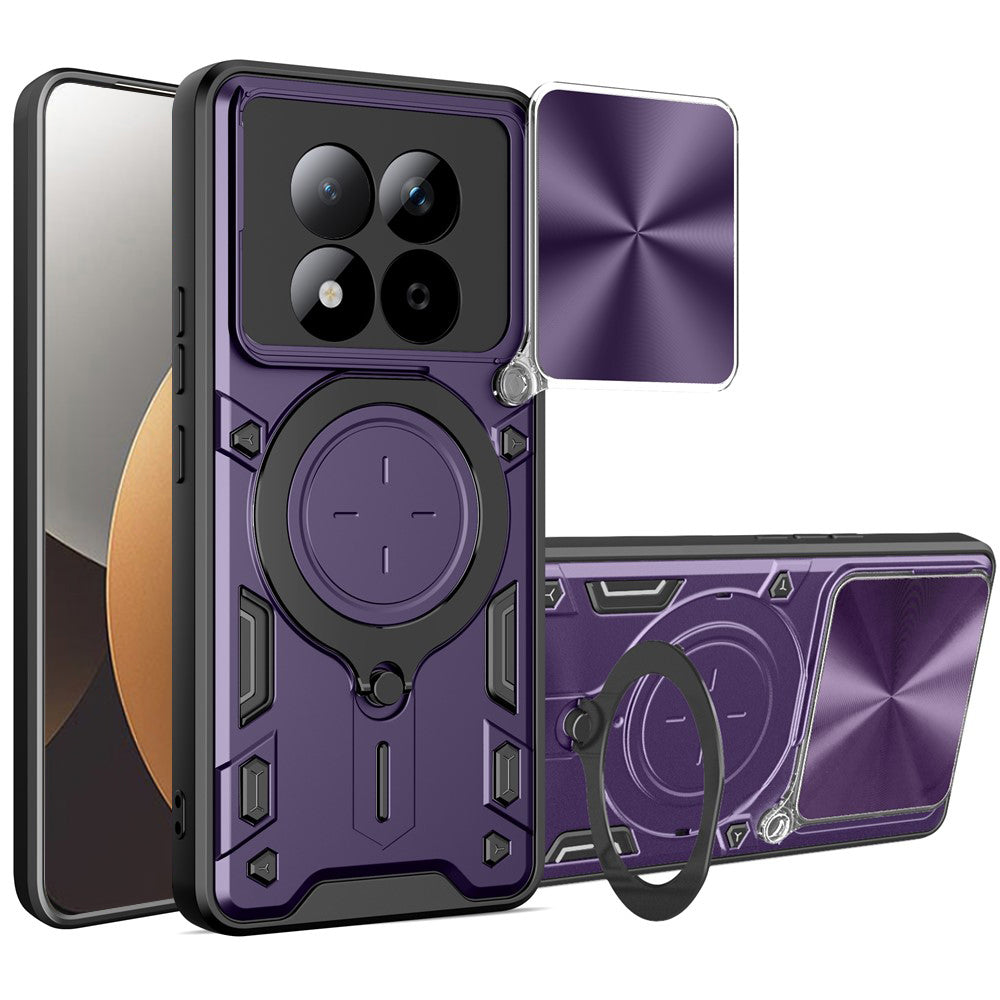 Hoes voor Xiaomi Redmi Note 15 Pro 5G, Techsuit, CamGuard Pro, Paars