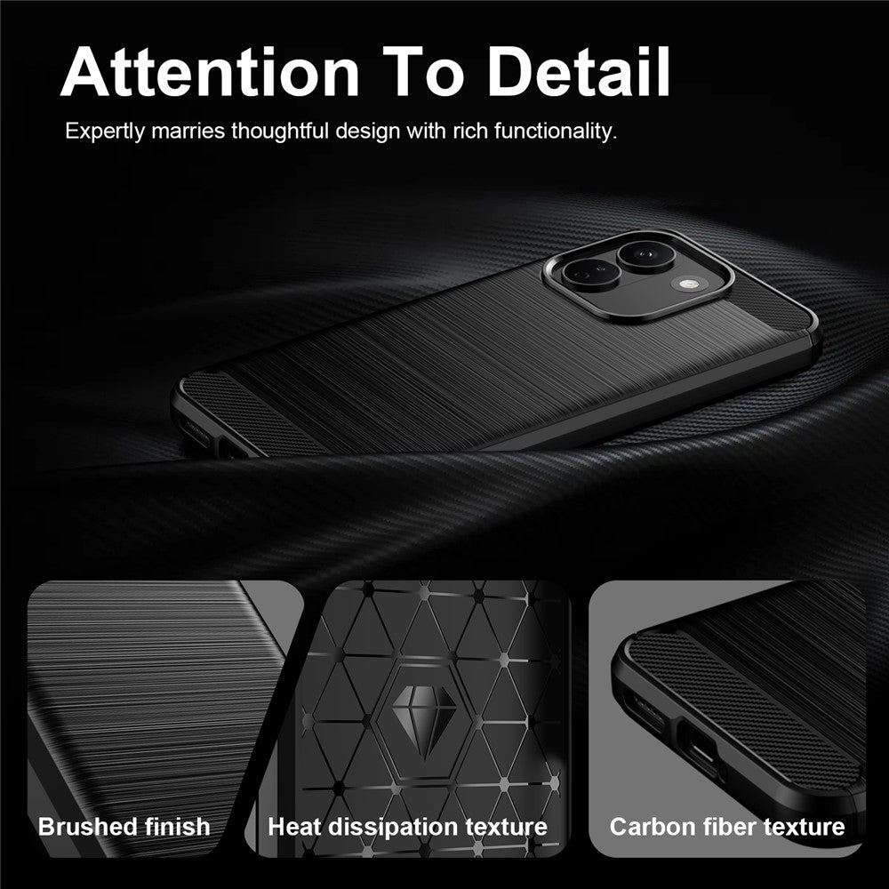 Hülle für Xiaomi Redmi Note 17 Pro Max, Techsuit, Carbon, Schwarz