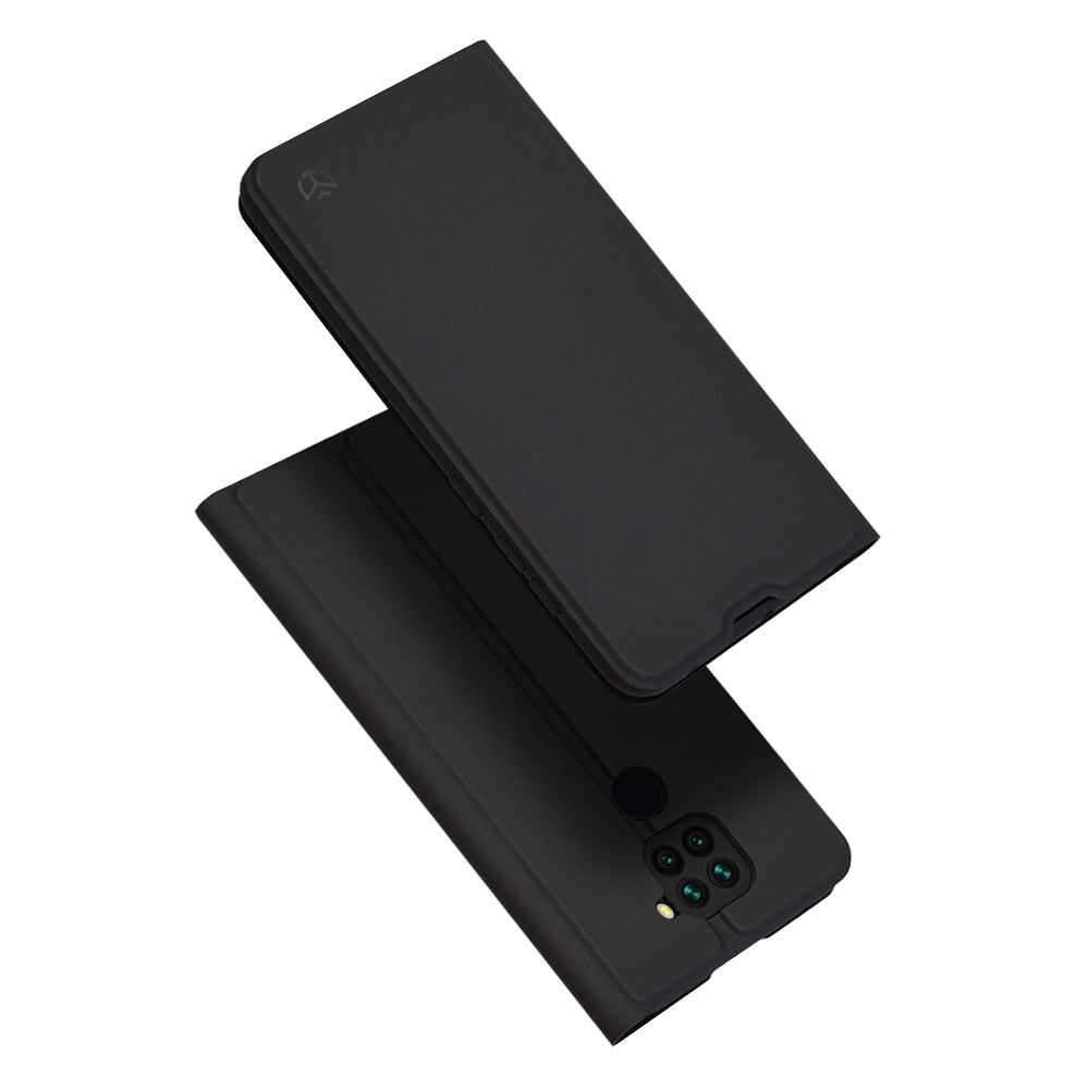 Coque pour Xiaomi Redmi Note 9 / 10X 4G, Techsuit, Magskin Book, Noire