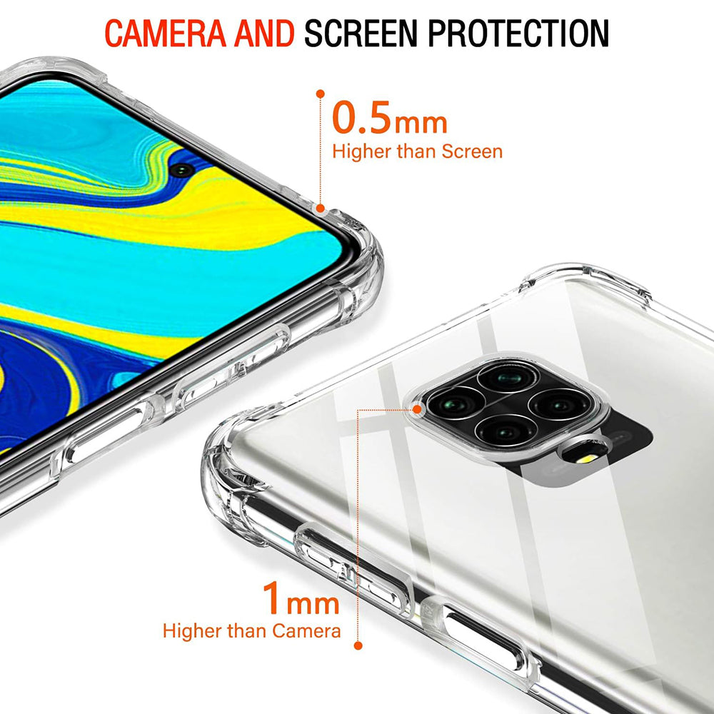 Coque pour Xiaomi Redmi Note 9S / Note 9 Pro / Note 9 Pro Max, Techsuit, Anti-choc Claire, Transparente