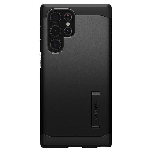 Hülle für Samsung Galaxy S22 Ultra 5G S908, Spigen, Tough Armor, Schwarz ACS03923