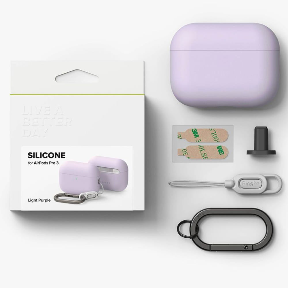 Étui Ringke pour Apple AirPods Pro 3, Violet Clair
