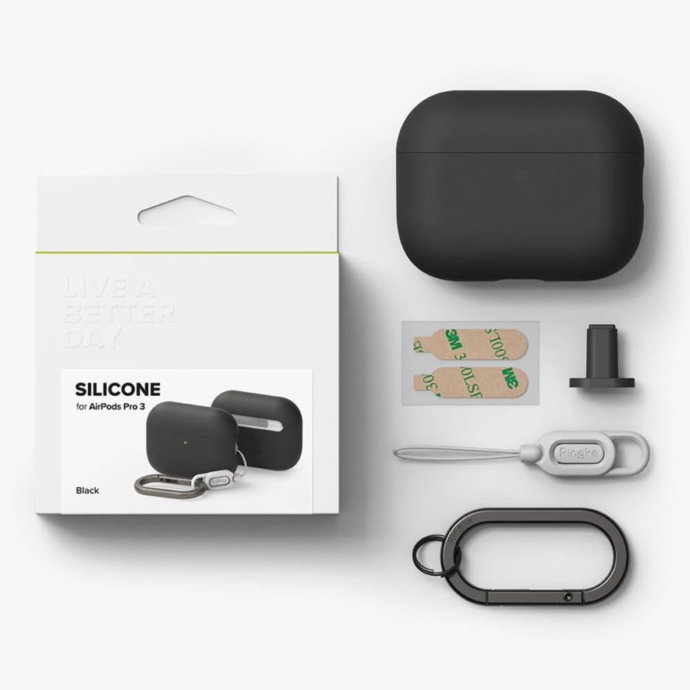 Ringke hoes voor Apple AirPods Pro 3, Zwart
