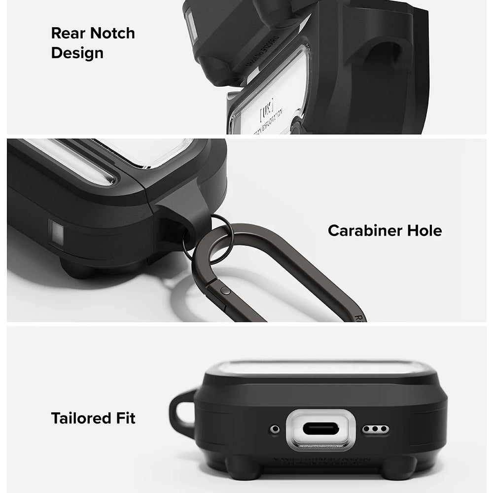 Ringke UX-hoesje voor Apple AirPods Pro 3, Transparant