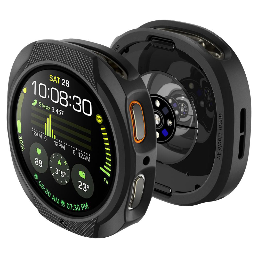 Spigen Liquid Air hoesje voor Samsung Galaxy Watch8 44mm, Mat Zwart ACS09839