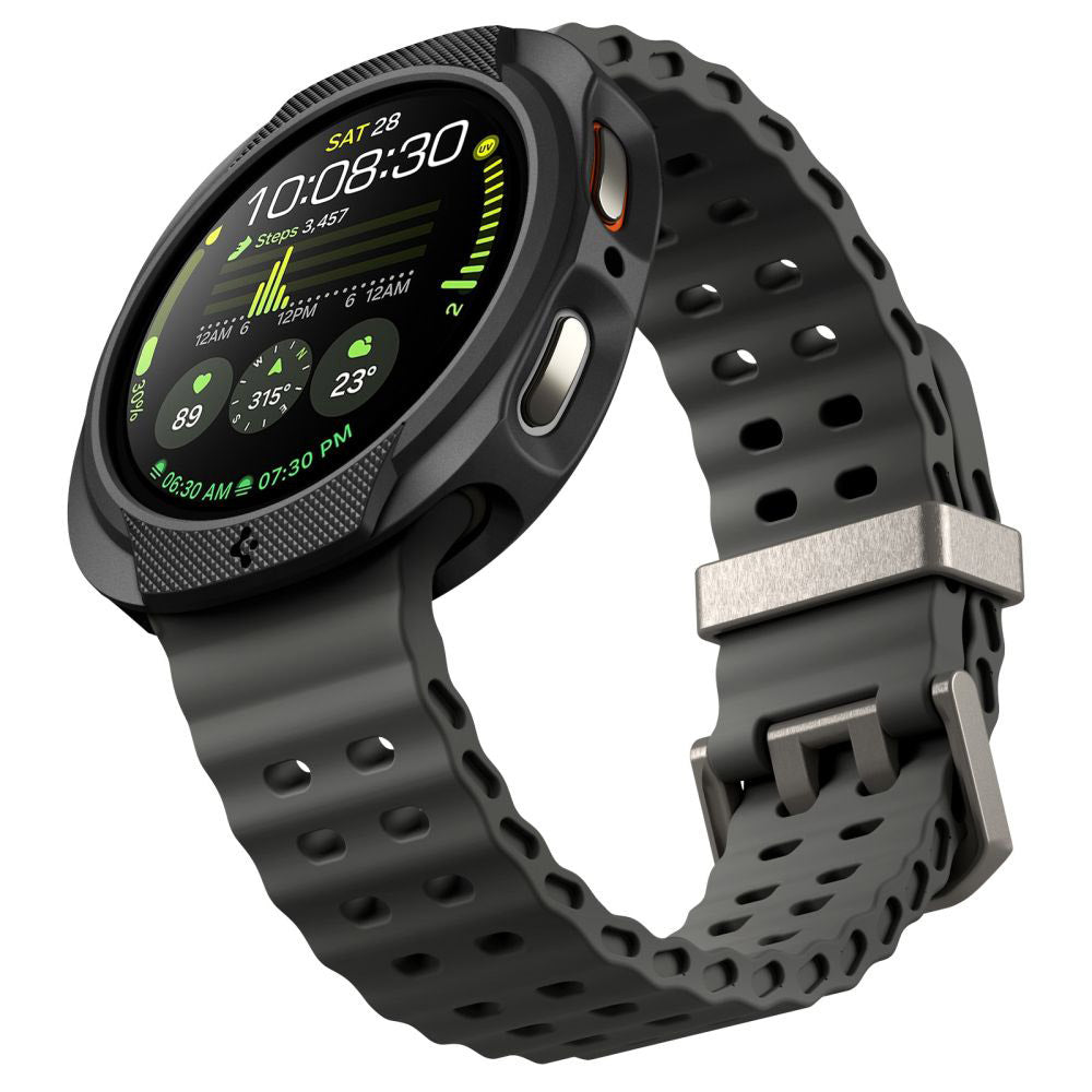 Spigen Liquid Air hoesje voor Samsung Galaxy Watch8 44mm, Mat Zwart ACS09839