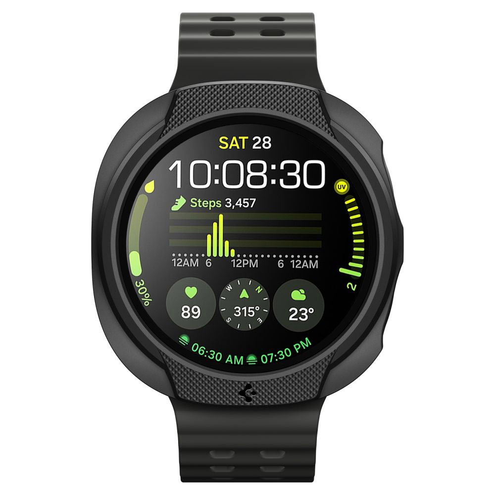 Spigen Liquid Air hoesje voor Samsung Galaxy Watch8 44mm, Mat Zwart ACS09839