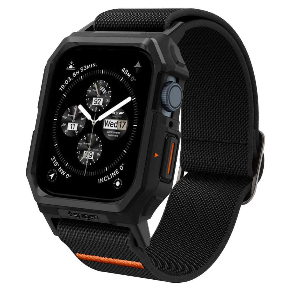 Étui Spigen Lite Fit Pro pour Apple Watch 44mm Series, Noir Mat ACS07103