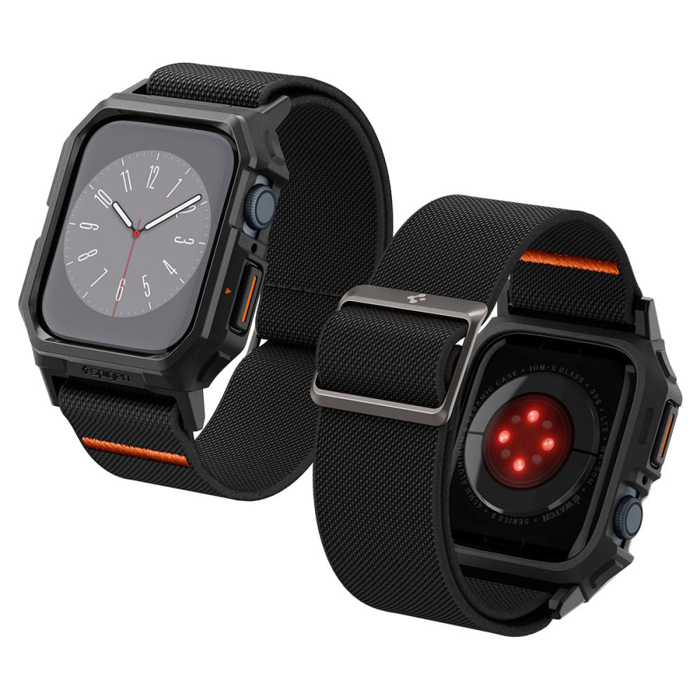 Étui Spigen Lite Fit Pro pour Apple Watch 44mm Series, Noir Mat ACS07103
