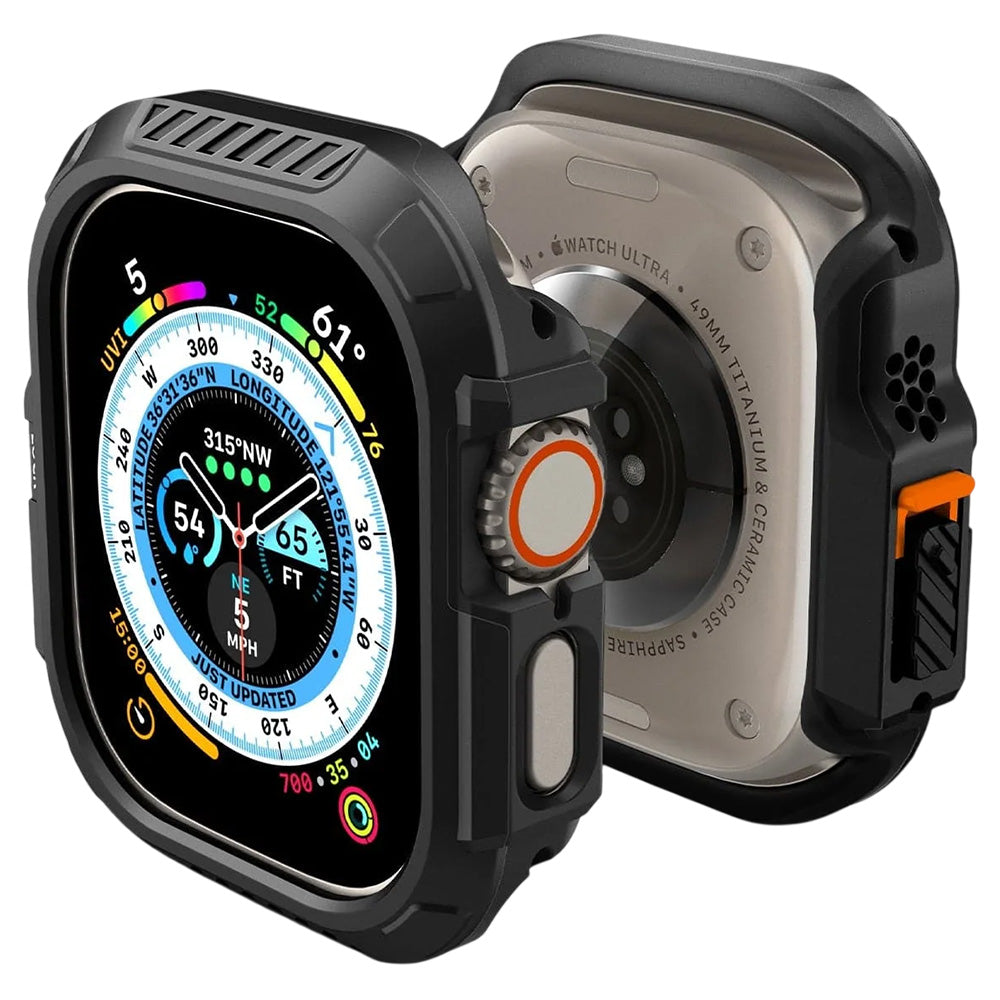 Coque Spigen Lock Fit pour Apple Watch Ultra Series, Noir Mat ACS06208