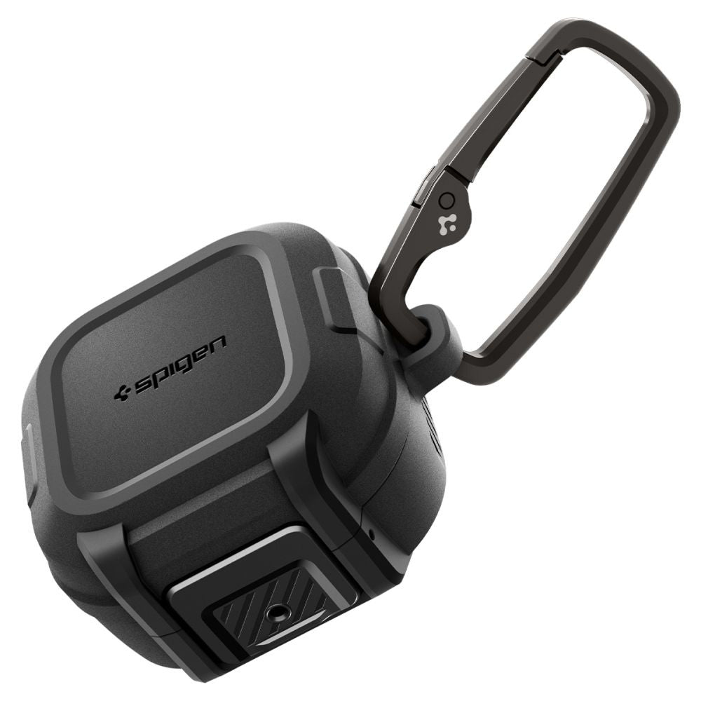 Spigen Lock Fit hoesje voor Samsung Galaxy Buds4 / Buds4 Pro, Matzwart ACS11202