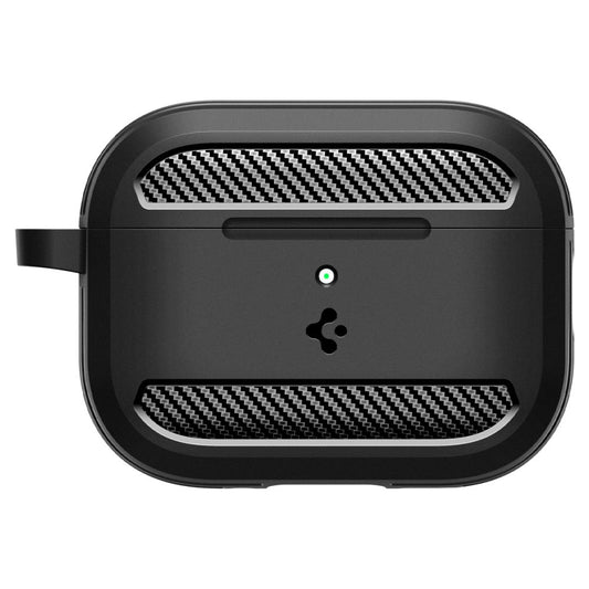 Spigen Rugged Armor hoes voor Apple AirPods Pro 3, Matzwart ACS09822