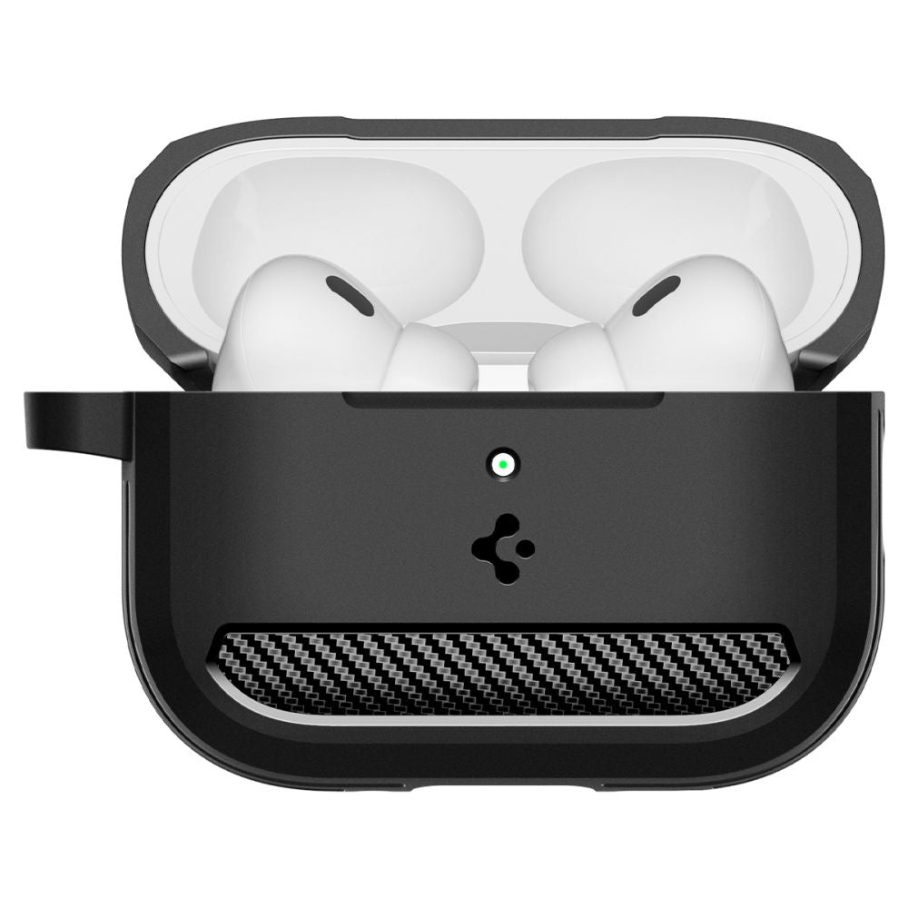 Étui Spigen Rugged Armor pour Apple AirPods Pro 3, Noir Mat ACS09822