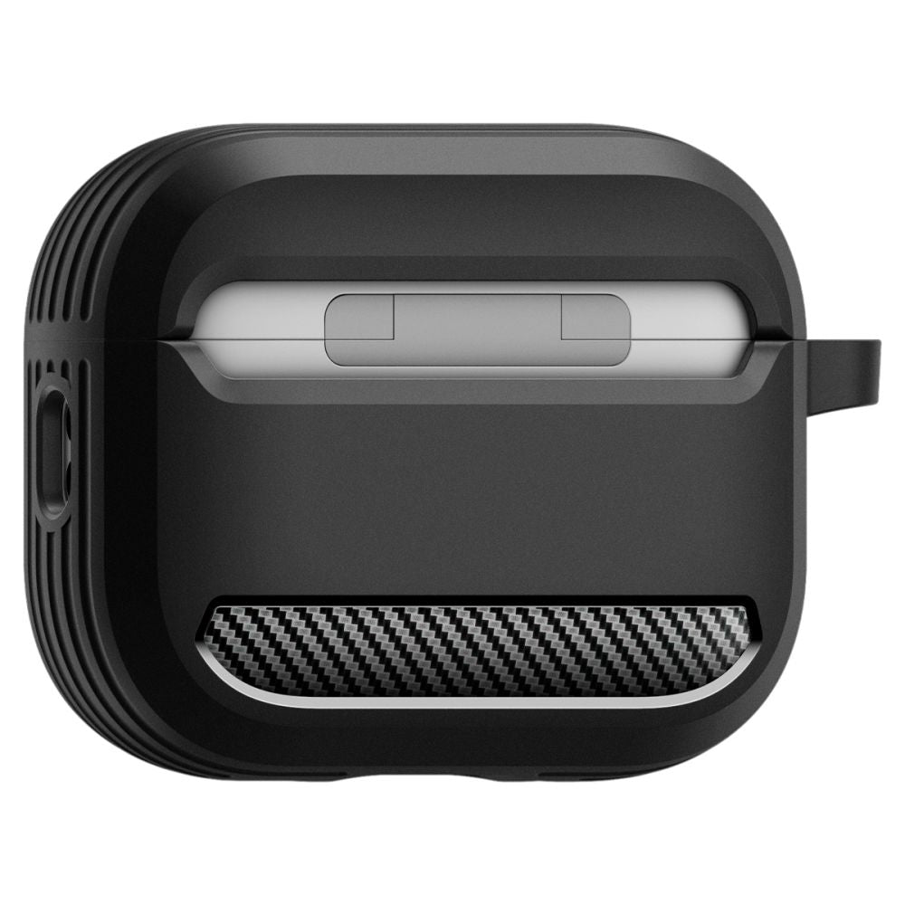 Étui Spigen Rugged Armor pour Apple AirPods Pro 3, Noir Mat ACS09822