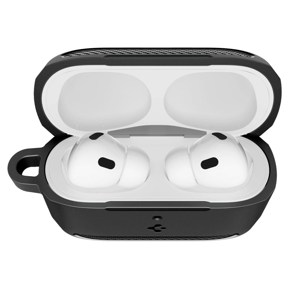 Étui Spigen Rugged Armor pour Apple AirPods Pro 3, Noir Mat ACS09822