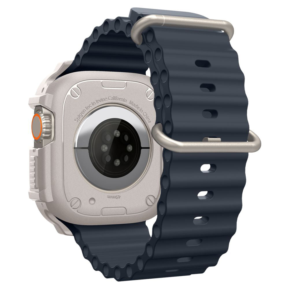 Spigen Rugged Armor hoes voor Apple Watch Ultra Series, Beige ACS07381