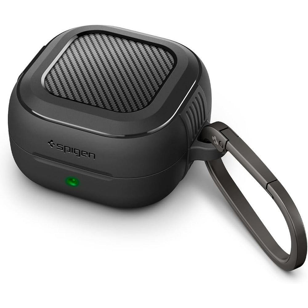 Spigen Rugged Armor hoes voor Samsung Galaxy Buds4 / Buds4 Pro, Matzwart ACS11200