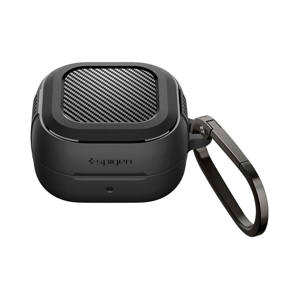 Spigen Rugged Armor hoes voor Samsung Galaxy Buds4 / Buds4 Pro, Matzwart ACS11200