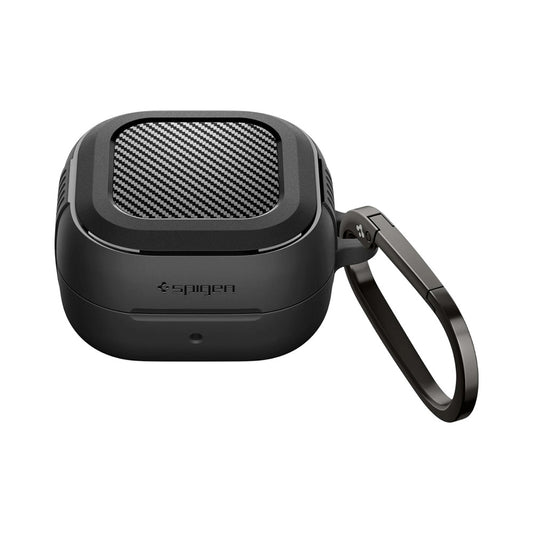 Spigen Rugged Armor Hülle für Samsung Galaxy Buds4 / Buds4 Pro, Mattschwarz ACS11200