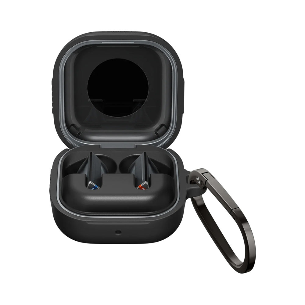 Spigen Rugged Armor hoes voor Samsung Galaxy Buds4 / Buds4 Pro, Matzwart ACS11200