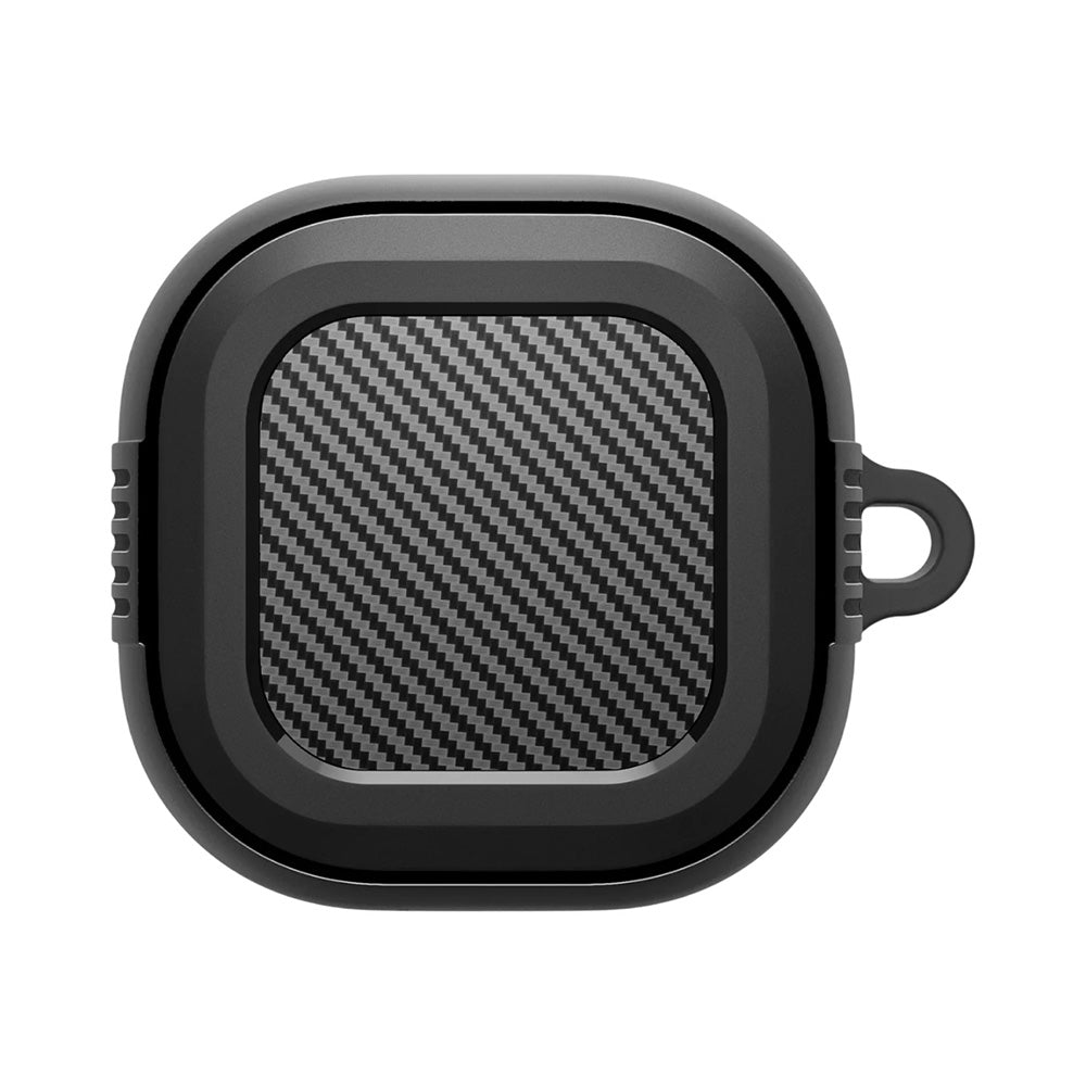 Spigen Rugged Armor hoes voor Samsung Galaxy Buds4 / Buds4 Pro, Matzwart ACS11200