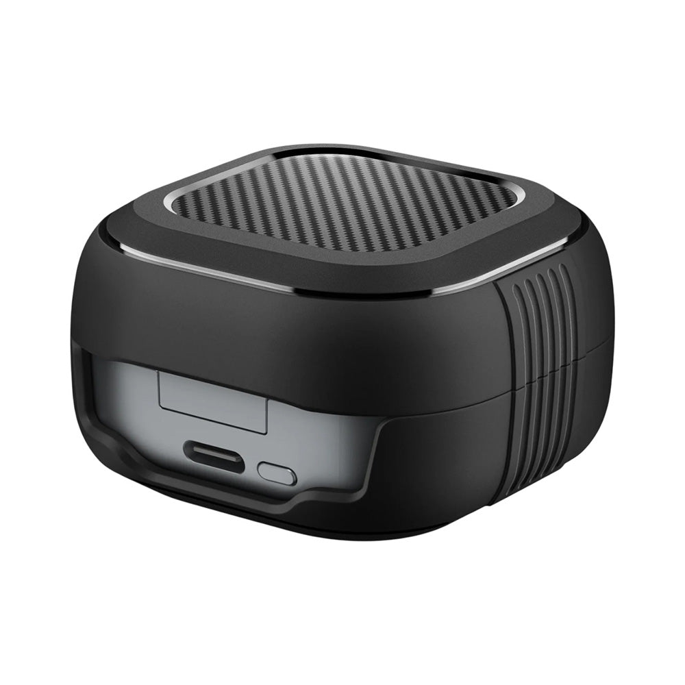 Spigen Rugged Armor hoes voor Samsung Galaxy Buds4 / Buds4 Pro, Matzwart ACS11200