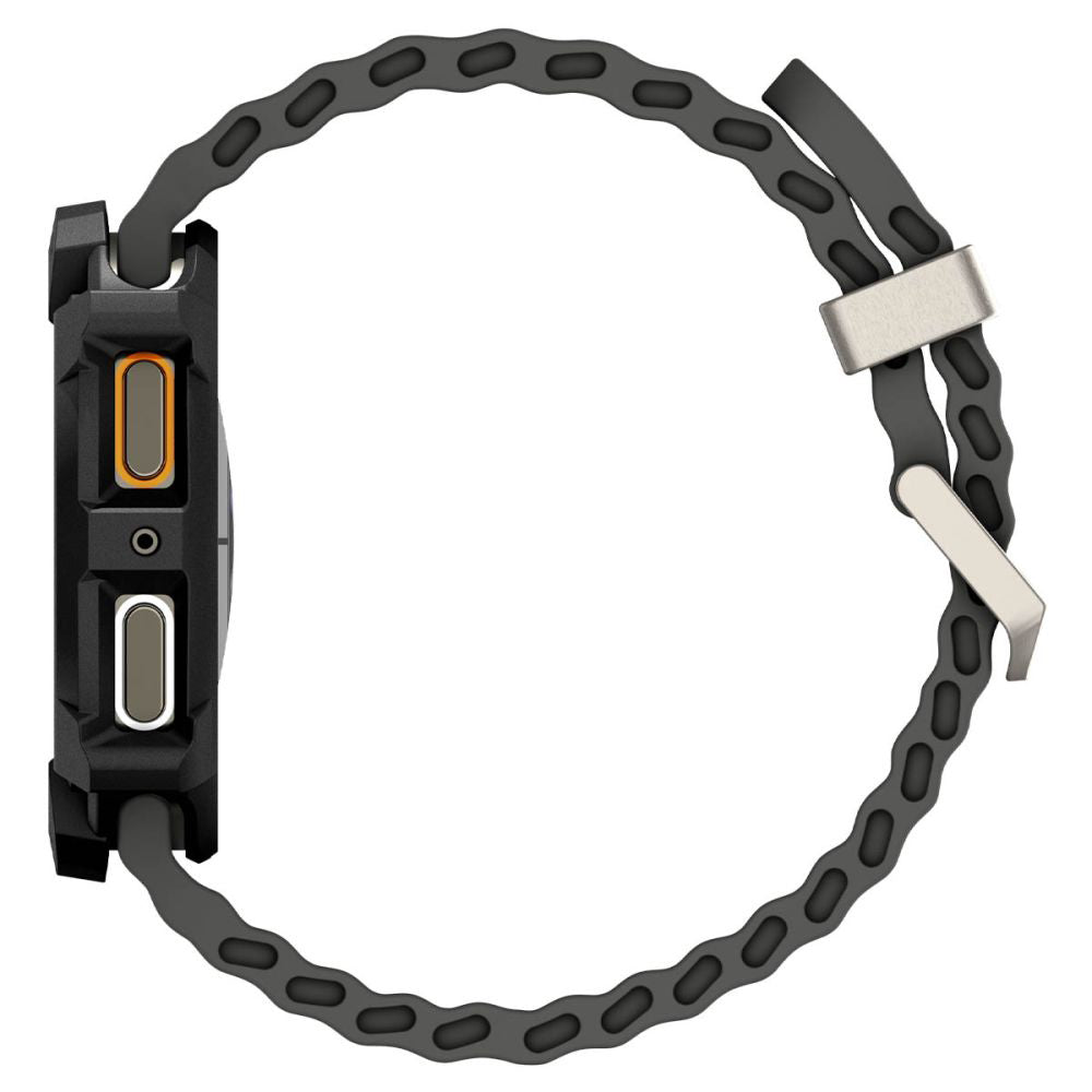 Spigen Rugged Armor Hülle für Samsung Galaxy Watch8 40mm, Schwarz ACS10004