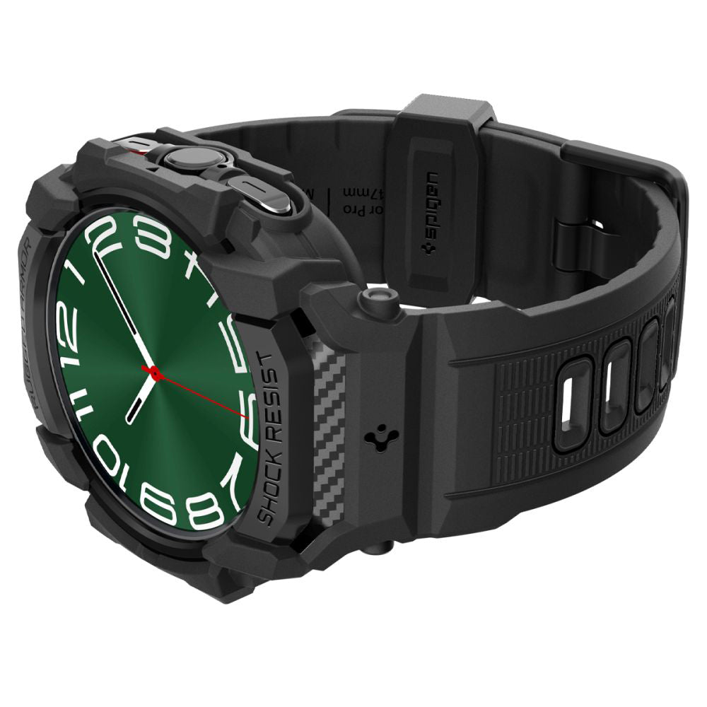 Coque Spigen Rugged Armor Pro pour Samsung Galaxy Watch Ultra, Noire ACS08427