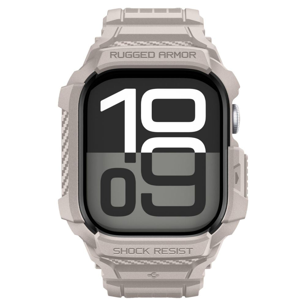 Spigen Rugged Armor Pro V2 Hülle für Apple Watch Series 10 / 11 42mm, Beige