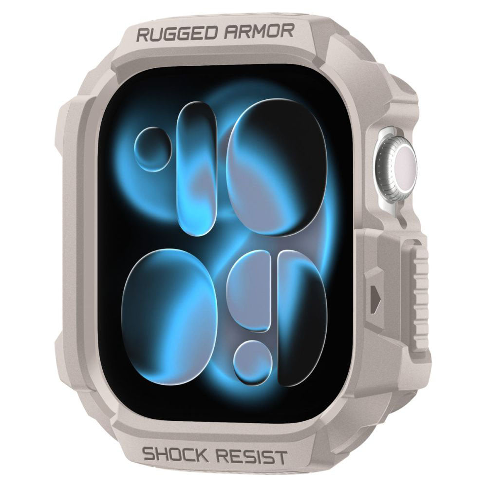 Spigen Rugged Armor V2 hoes voor Apple Watch Series 10 / 11 42mm, Beige
