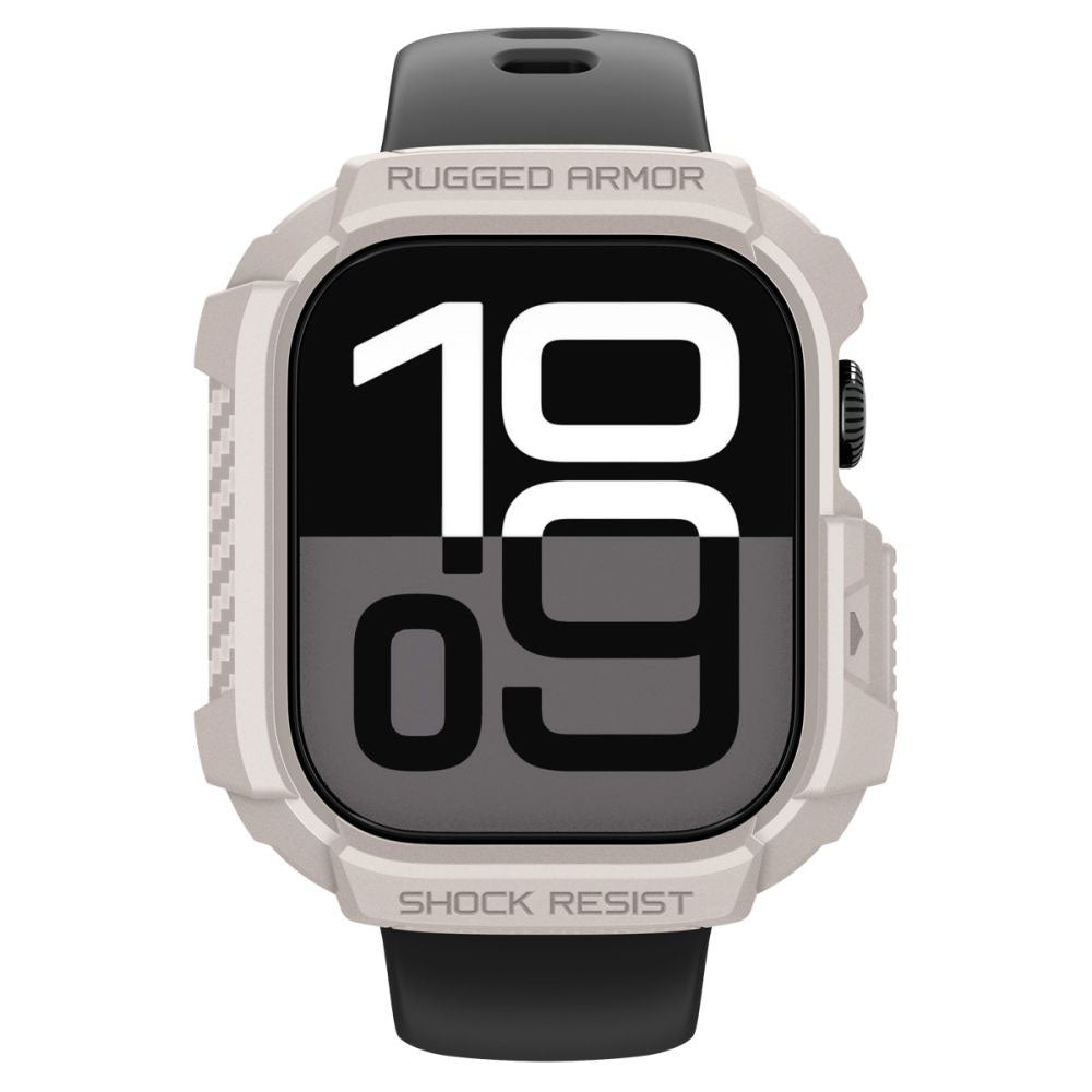 Spigen Rugged Armor V2 hoes voor Apple Watch Series 10 / 11 42mm, Beige