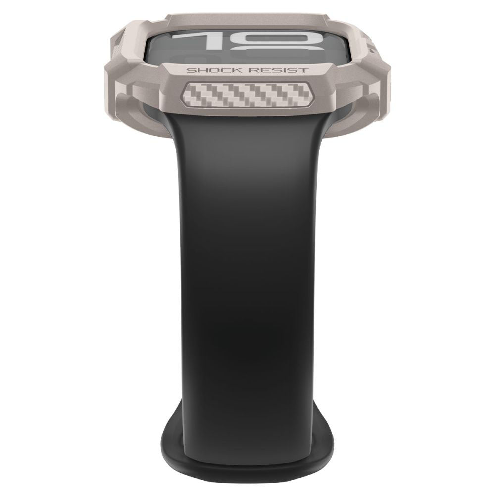 Spigen Rugged Armor V2 hoes voor Apple Watch Series 10 / 11 42mm, Beige