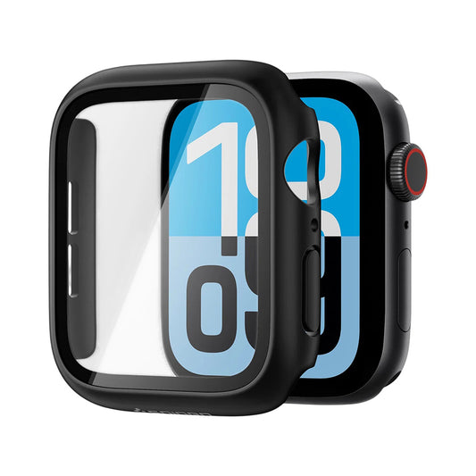 Spigen Thin Fit 360 Hülle für Apple Watch Series 40mm, Schwarz ACS11593